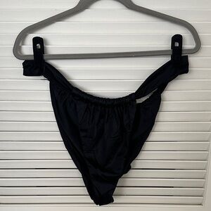 Good American Black High-Cut Swim Bottom-never worn/no panty liner
